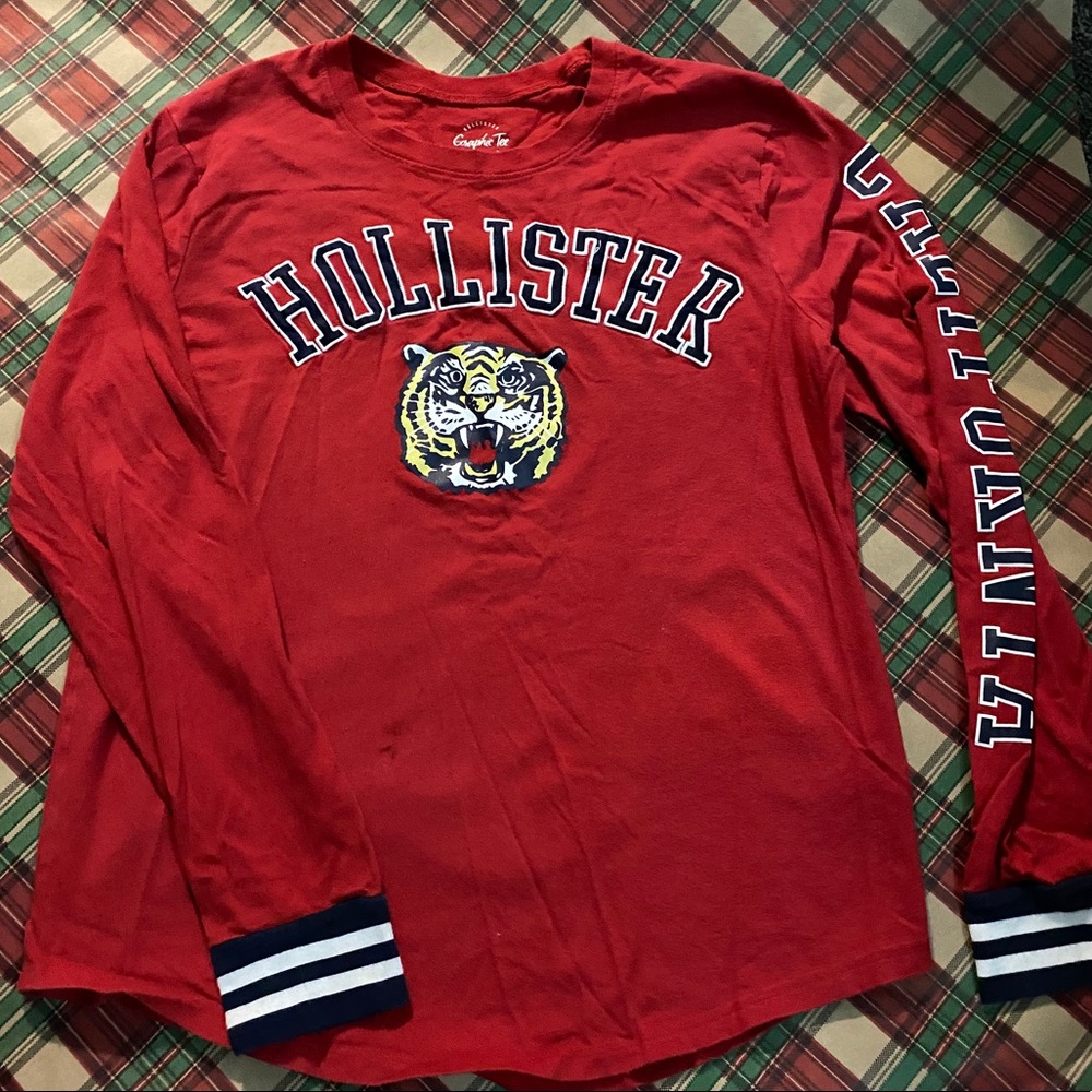 Red Tiger Long-Sleeve Hollister Shirt